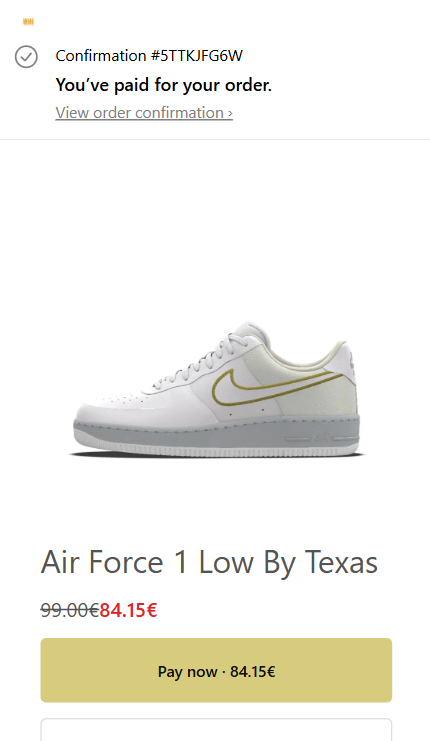 Air Force 1 Low By Texas